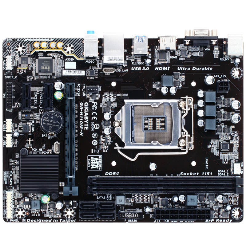 MAINBOARD GYGABYTE H110M H