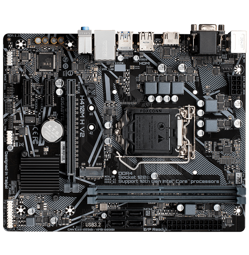 MAINBOARD GIGABYTE H410M-H V2