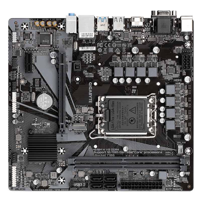 MAINBOARD GIGABYTE H610M H V2 DDR4