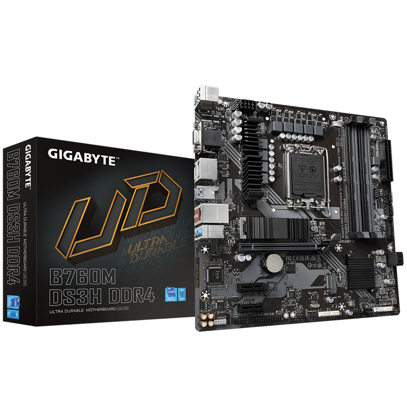 MAINBOARD GIGABYTE B760M DS3H DDR4