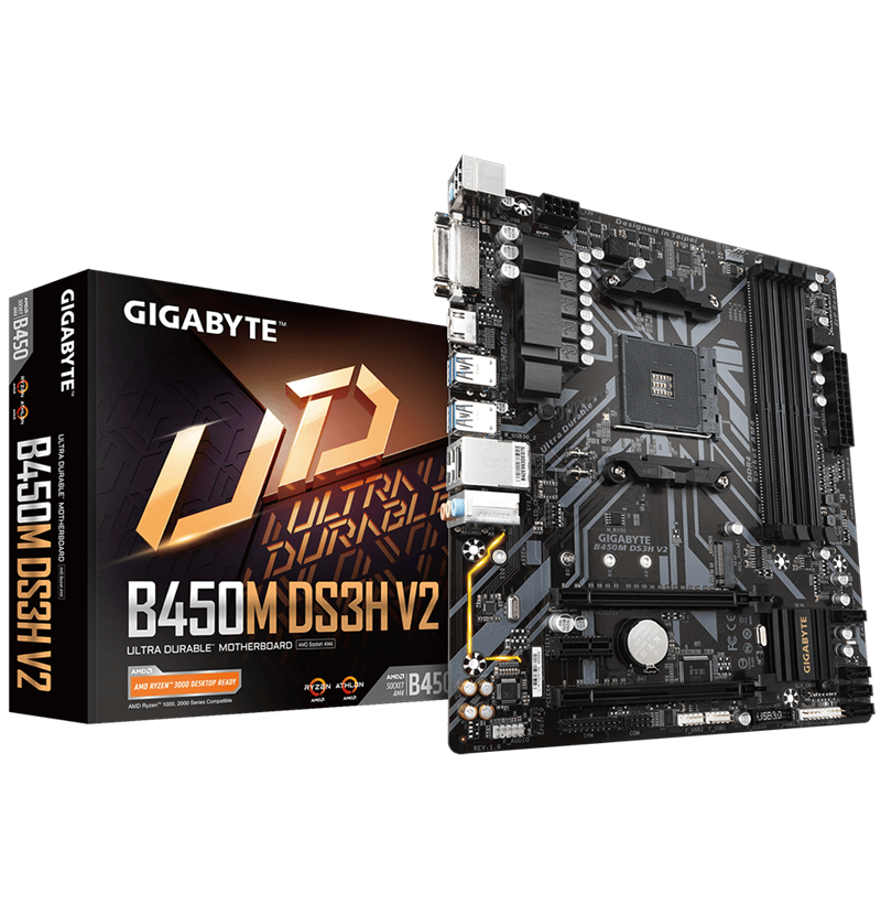 MAINBOARD GIGABYTE B450M DS3H V2