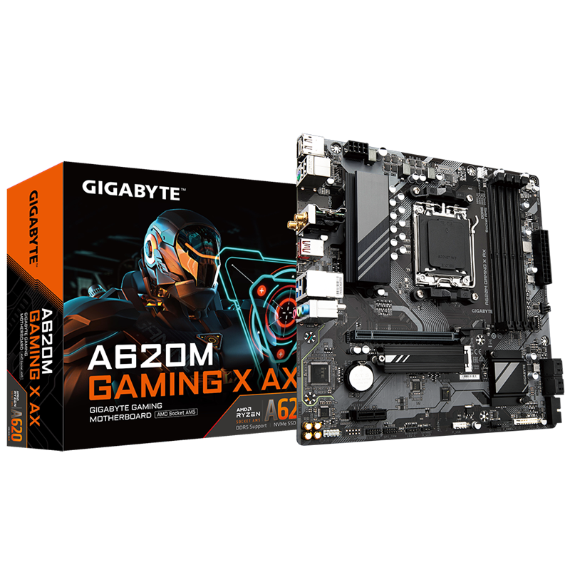 MAINBOARD GIGABYTE A620M GAMING X AX