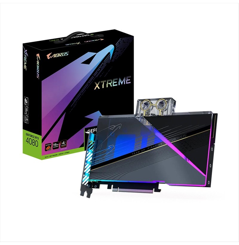 CARD MÀN HÌNH GIGABYTE AORUS GEFORCE RTX 4080 16GB XTREME WATERFORCE WB 16GB GDDR6X