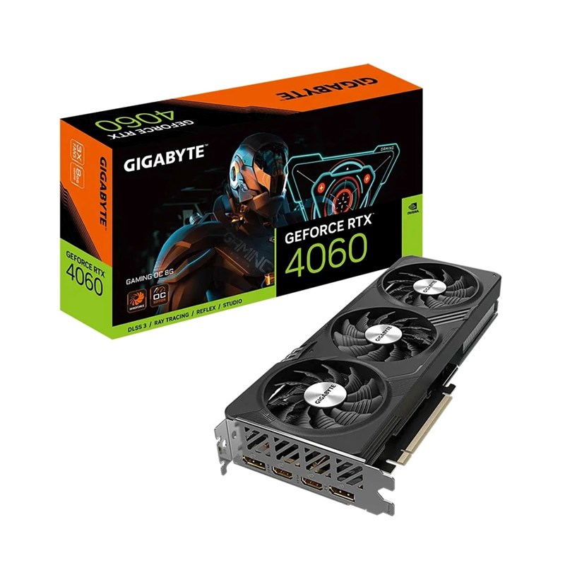 CARD MÀN HÌNH GIGABYTE GEFORCE RTX 4060 GAMING OC 8G 8GB GDDR6