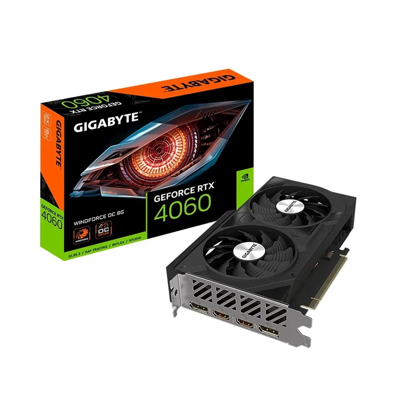 CARD MÀN HÌNH GIGABYTE GEFORCE RTX 4060 WINDFORCE OC 8G 8GB GDDR6