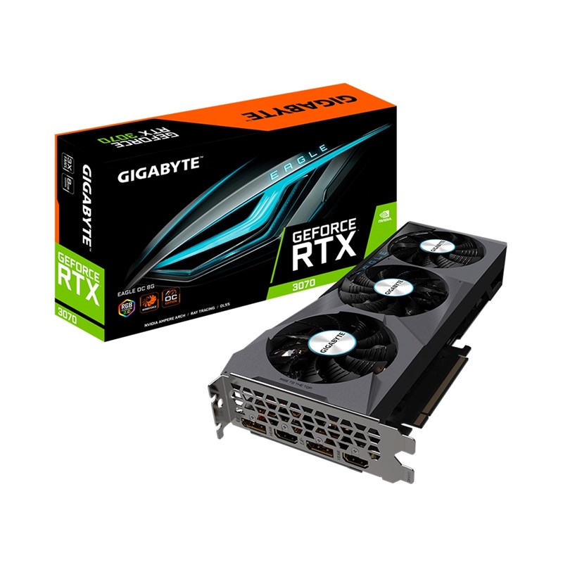 CARD MÀN HÌNH GIGABYTE GEFORCE RTX 3070 EAGLE OC 8G (REV. 2.0) 8GB GDDR6
