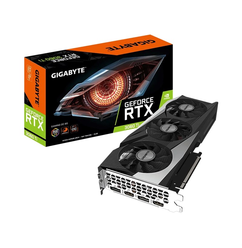 CARD MÀN HÌNH GIGABYTE GEFORCE RTX 3060 TI GAMING OC 8G (REV. 2.0) 8GB GDDR6