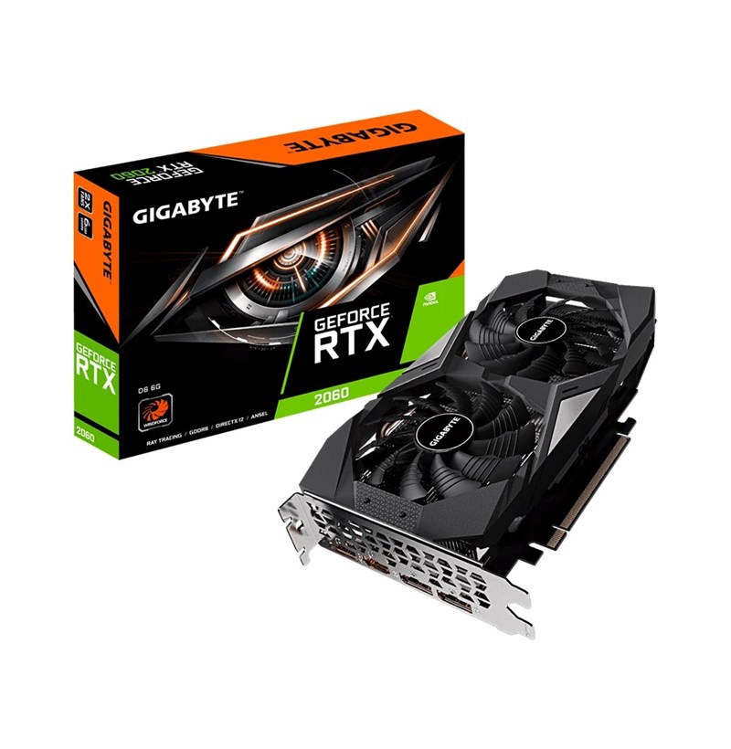 CARD MÀN HÌNH GIGABYTE GEFORCE RTX 2060 D6 6G 6GB GDDR6