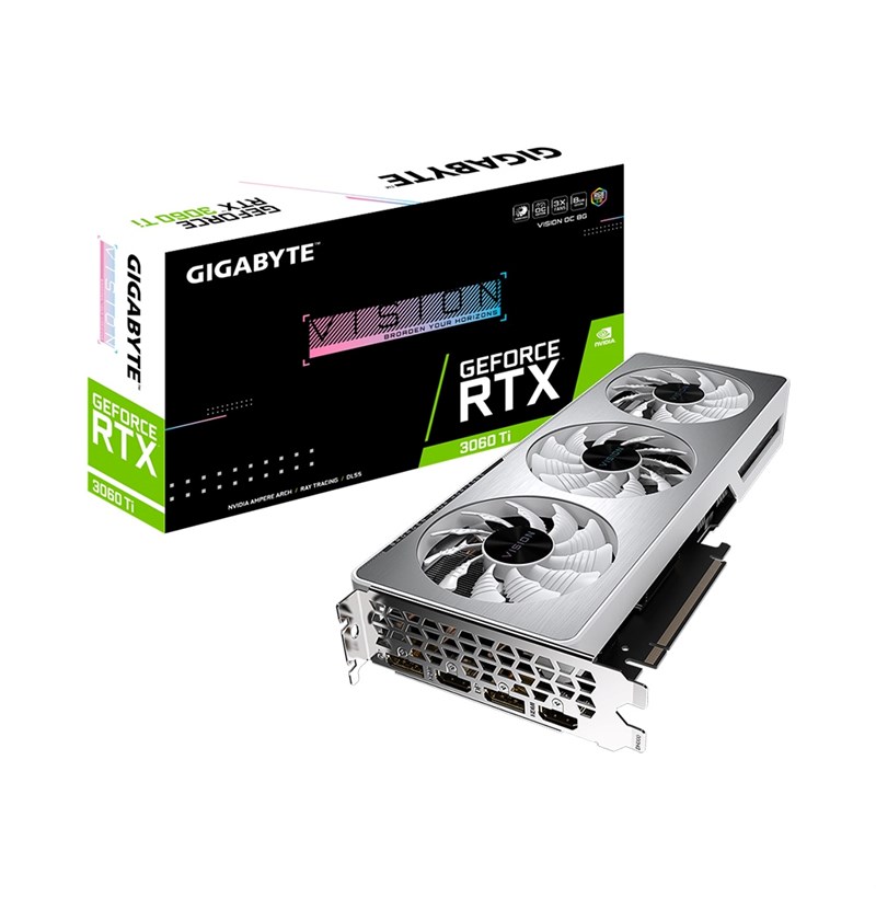 CARD MÀN HÌNH GIGABYTE GEFORCE RTX 3060 TI VISION OC 8G (REV. 2.0) 8GB GDDR6