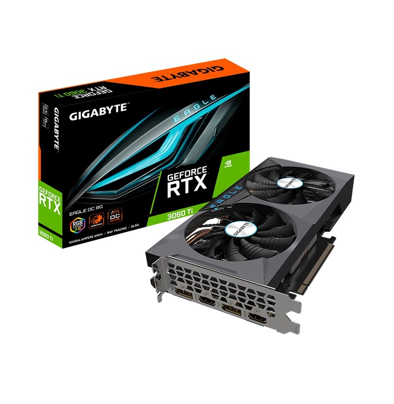 CARD MÀN HÌNH GIGABYTE GIGABYTE GEFORCE RTX 3060 TI EAGLE OC 8G (REV. 2.0) 8GB GDDR6