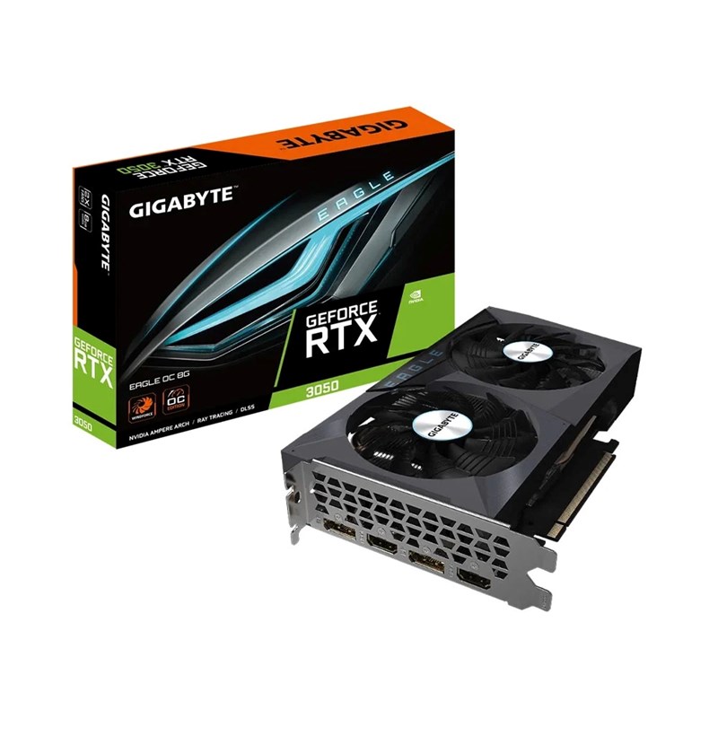 CARD MÀN HÌNH GIGABYTE GEFORCE RTX 3050 EAGLE OC 8GB GDDR6