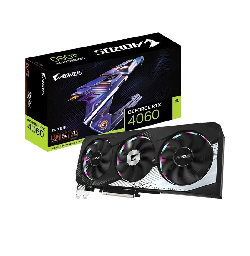 CARD MÀN HÌNH GIGABYTE AORUS GEFORCE RTX 4060 ELITE 8G 8GB GDDR6