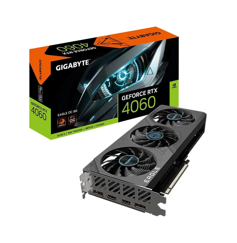 CARD MÀN HÌNH GIGABYTE GEFORCE RTX 4060 EAGLE OC 8G 8GB GDDR6