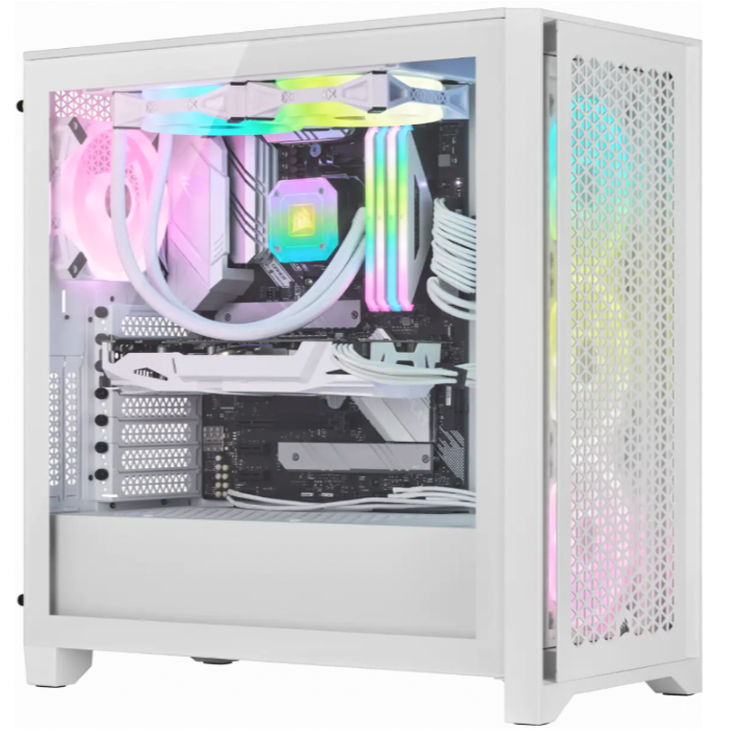VỎ MÁY TÍNH CORSAIR iCUE 4000D RGB AIRFLOW QL TRUE WHITE