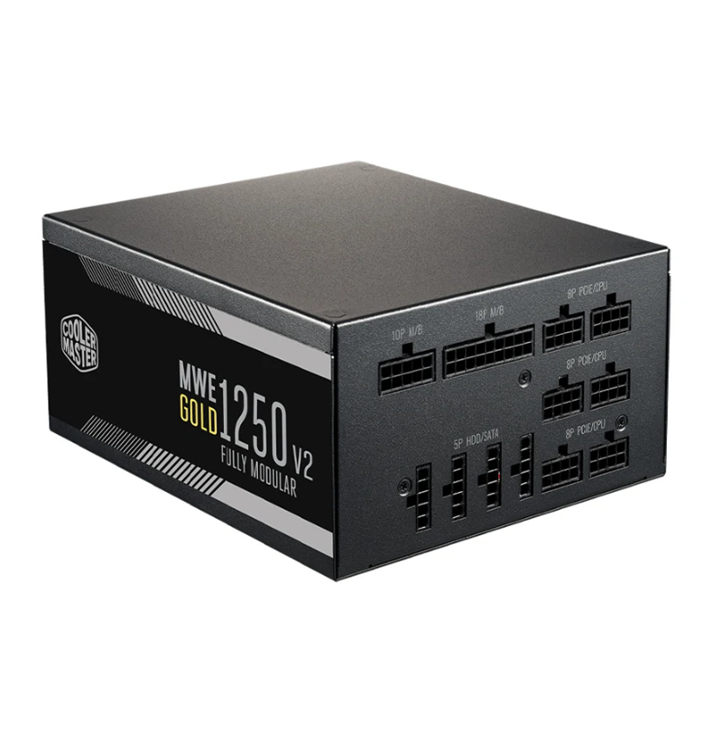 NGUỒN MÁY TÍNH COOLER MASTER MWE GOLD V2 FM 1250W 80 PLUS GOLD FULL MODULAR 