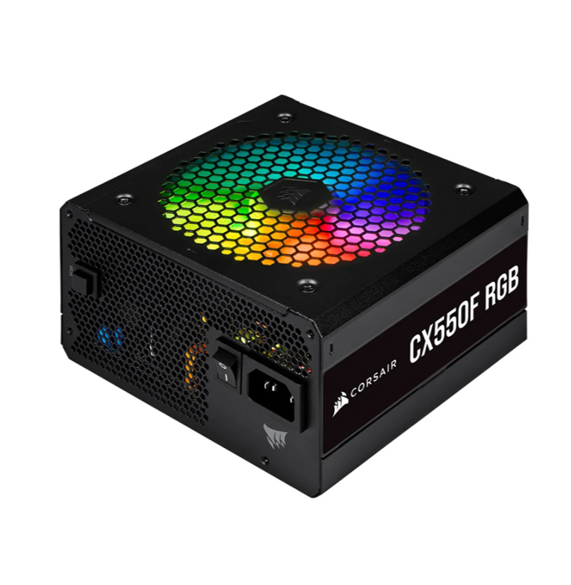 NGUỒN MÁY TÍNH CORSAIR CX550F RGB BLACK - 550W - 80 PLUS BRONZE