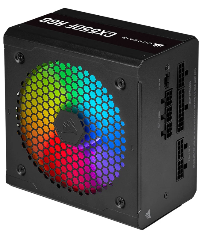 NGUỒN MÁY TÍNH CORSAIR CX550F RGB BLACK - 550W - 80 PLUS BRONZE
