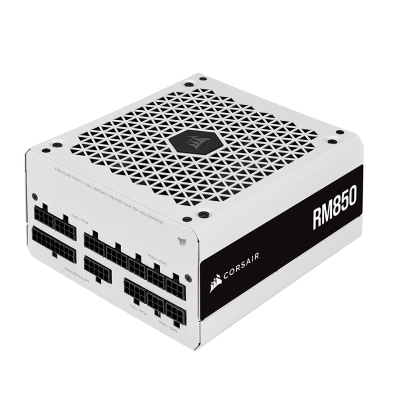 NGUỒN MÁY TÍNH CORSAIR RM850 WHITE 2021 - 850W - 80 PLUS GOLD - FULL MODULAR