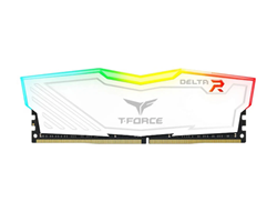BỘ NHỚ MÁY TÍNH TEAM T-FORCE DELTA WHITE RGB 8GB (1 X 8GB) DDR4 3600MHz