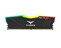 BỘ NHỚ MÁY TÍNH TEAM T-FORCE DELTA BLACK RGB 8GB (1 X 8GB) DDR4 3600MHz