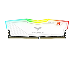 BỘ NHỚ MÁY TÍNH TEAM T-FORCE DELTA WHITE RGB 32GB (1 X 32GB) DDR4 3200MHz