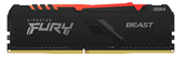 BỘ NHỚ MÁY TÍNH KINGSTON FURY BEAST BLACK RGB 16GB DDR4 3200MHz (1 x 16GB)