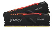 BỘ NHỚ MÁY TÍNH KINGSTON FURY BEAST RGB 32GB (2 X 16GB) DDR4 3600MHz