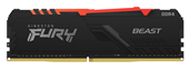 BỘ NHỚ MÁY TÍNH KINGSTON FURY BEAST RGB 16GB (2 X 8GB) DDR4 3600MHz