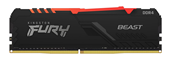 BỘ NHỚ MÁY TÍNH KINGSTON FURY BEAST BLACK RGB 8GB (1 x 8GB) DDR4 3200MHz