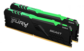 BỘ NHỚ MÁY TÍNH KINGSTON FURY BEAST RGB 16GB (2 x 8GB) DDR4 3200MHz