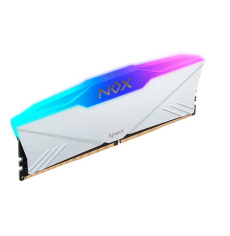 BỘ NHỚ MÁY TÍNH APACER DDR4 16G 3200 OC NOX RGB WHITE AURA 2 (1 x 16GB) DDR4 3200MHz