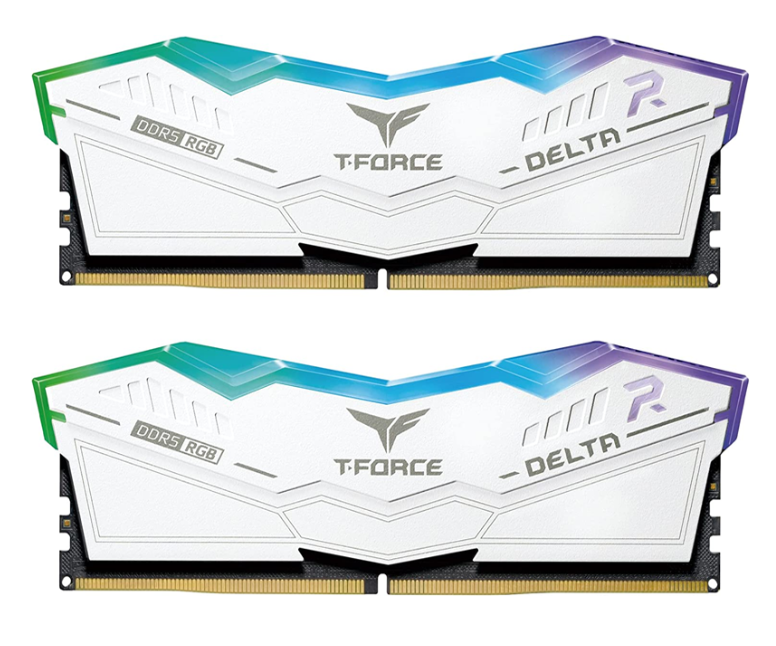 BỘ NHỚ MÁY TÍNH TEAM DELTA WHITE 32GB (2 X 16GB) DDR5 6000MHz