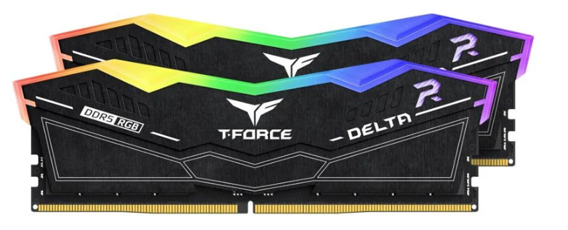 BỘ NHỚ MÁY TÍNH TEAM DELTA BLACK RGB 32GB (2 X 16GB) DDR5 6000MHz