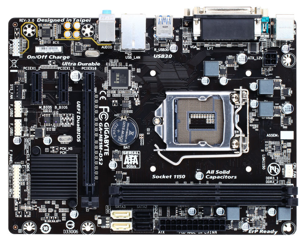 MAINBOARD GIGABYTE GA-H81M-DS2