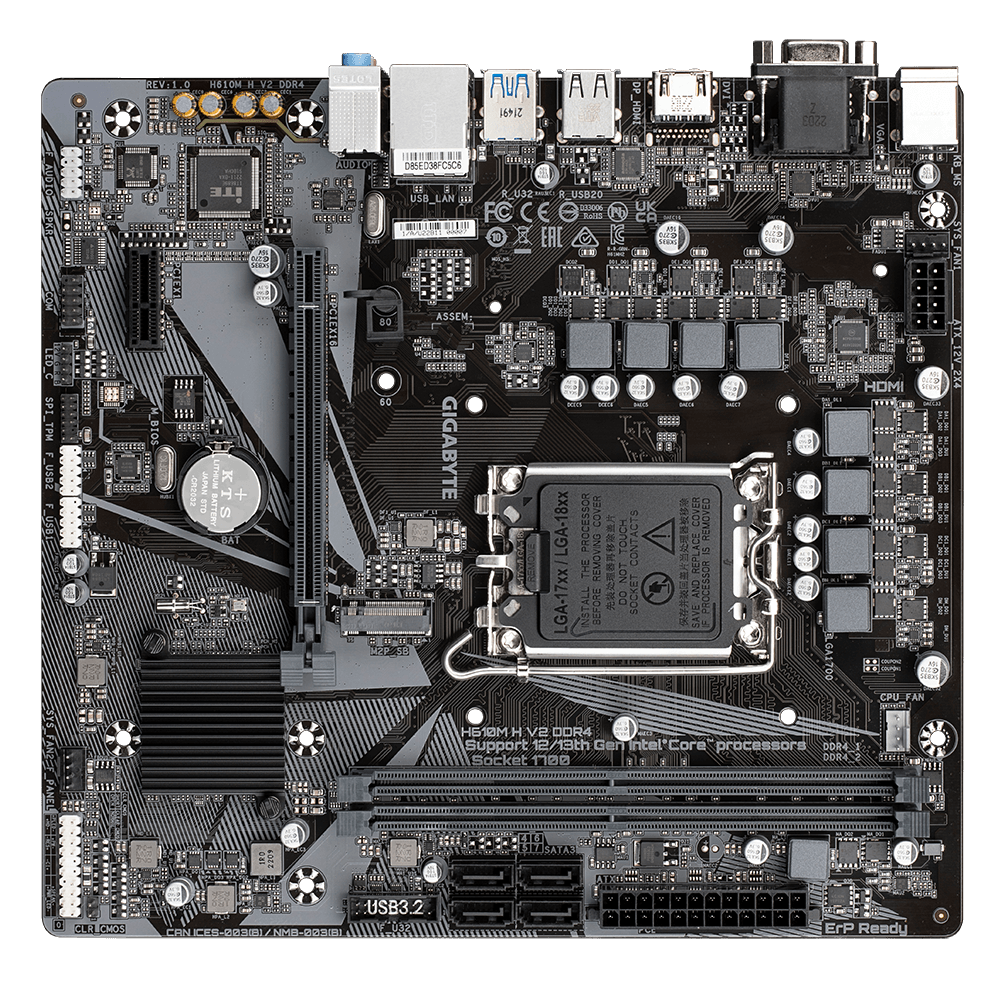 MAINBOARD GIGABYTE H610M H V2 DDR4