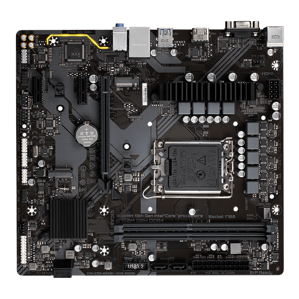 MAINBOARD GIGABYTE B760M D2H DDR4