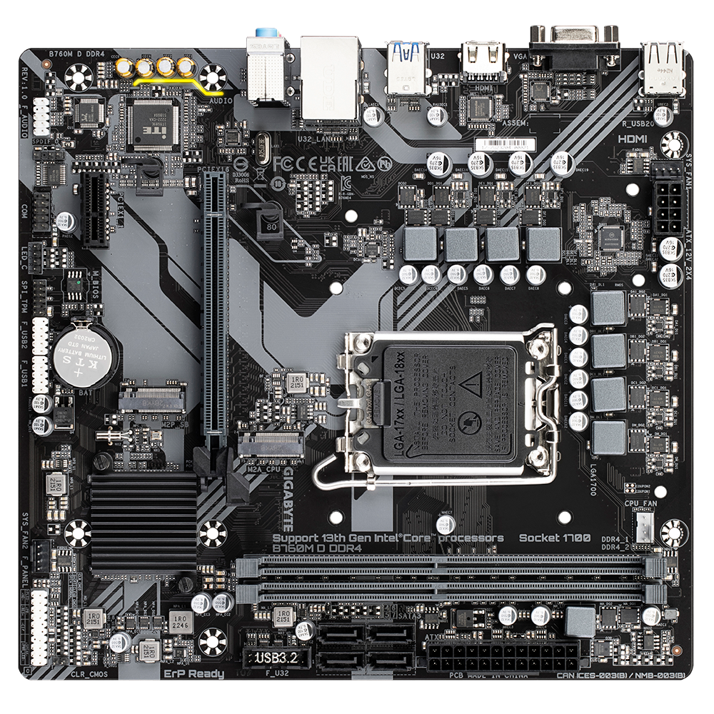 MAINBOARD GIGABYTE B760M A ELITE DDR4
