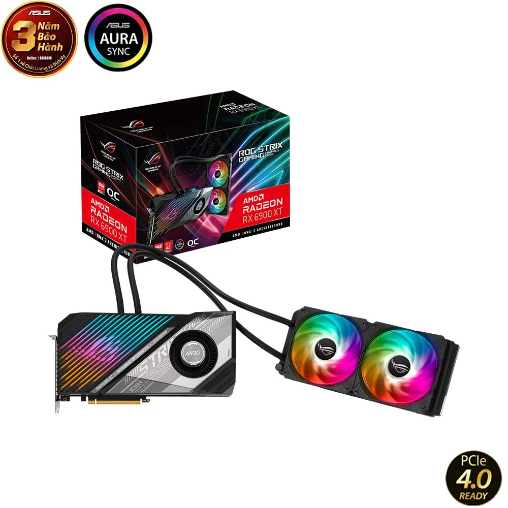 CARD MÀN HÌNH ASUS ROG STRIX LC RADEON RX 6900 XT 16GB GDDR6
