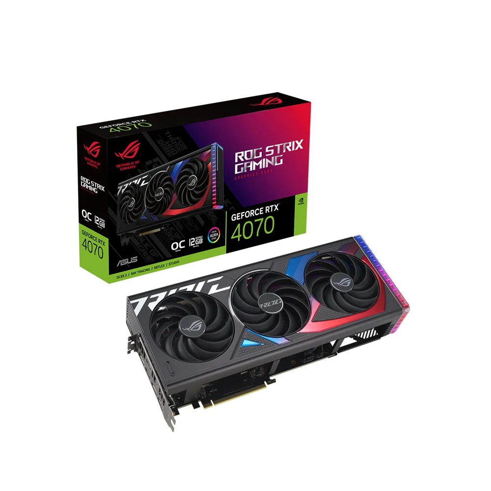 CARD MÀN HÌNH ASUS ROG-STRIX-RTX4070-O12G-GAMING 12GB GDDR6X