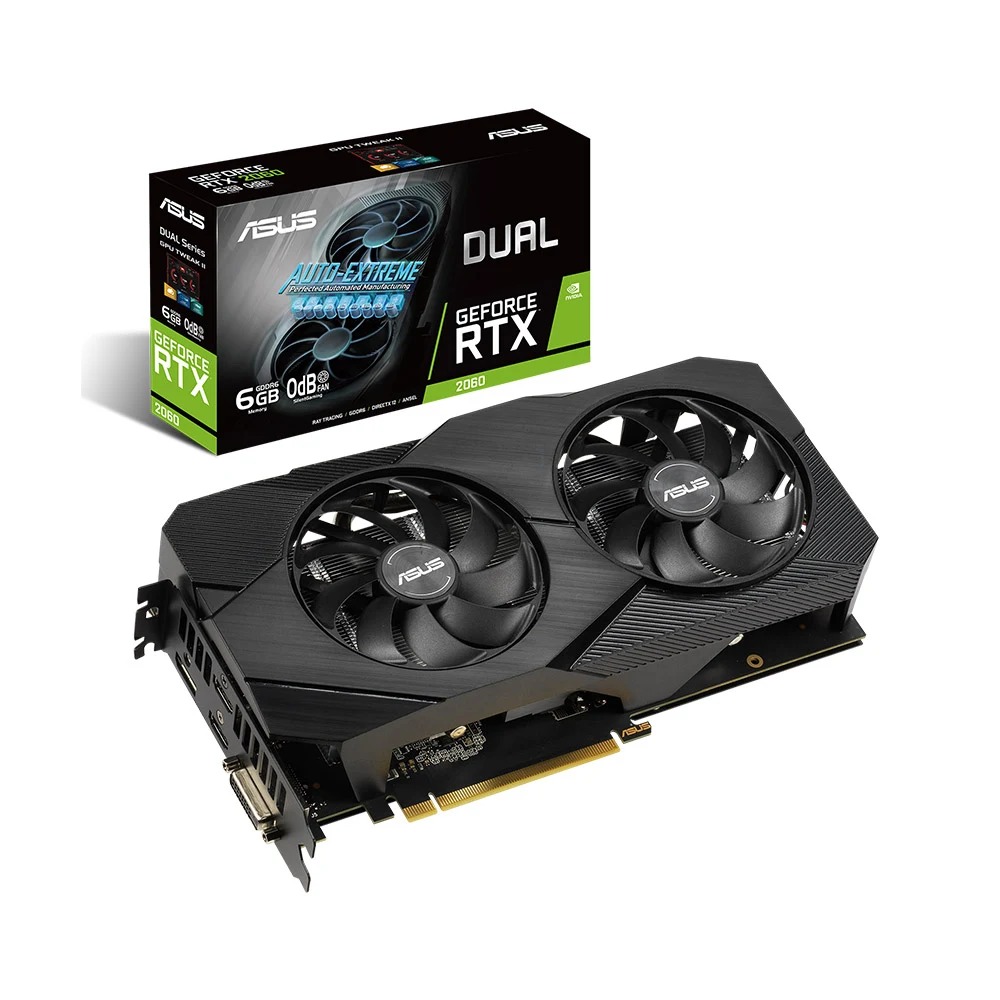 CARD MÀN HÌNH ASUS DUAL GEFORCE RTX 2060 6G EVO 6GB GDDR6