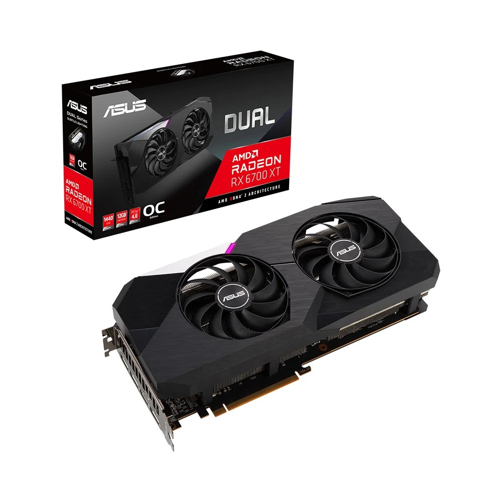 CARD MÀN HÌNH ASUS DUAL RADEON RX 6700 XT OC EDITION 12GB GDDR6