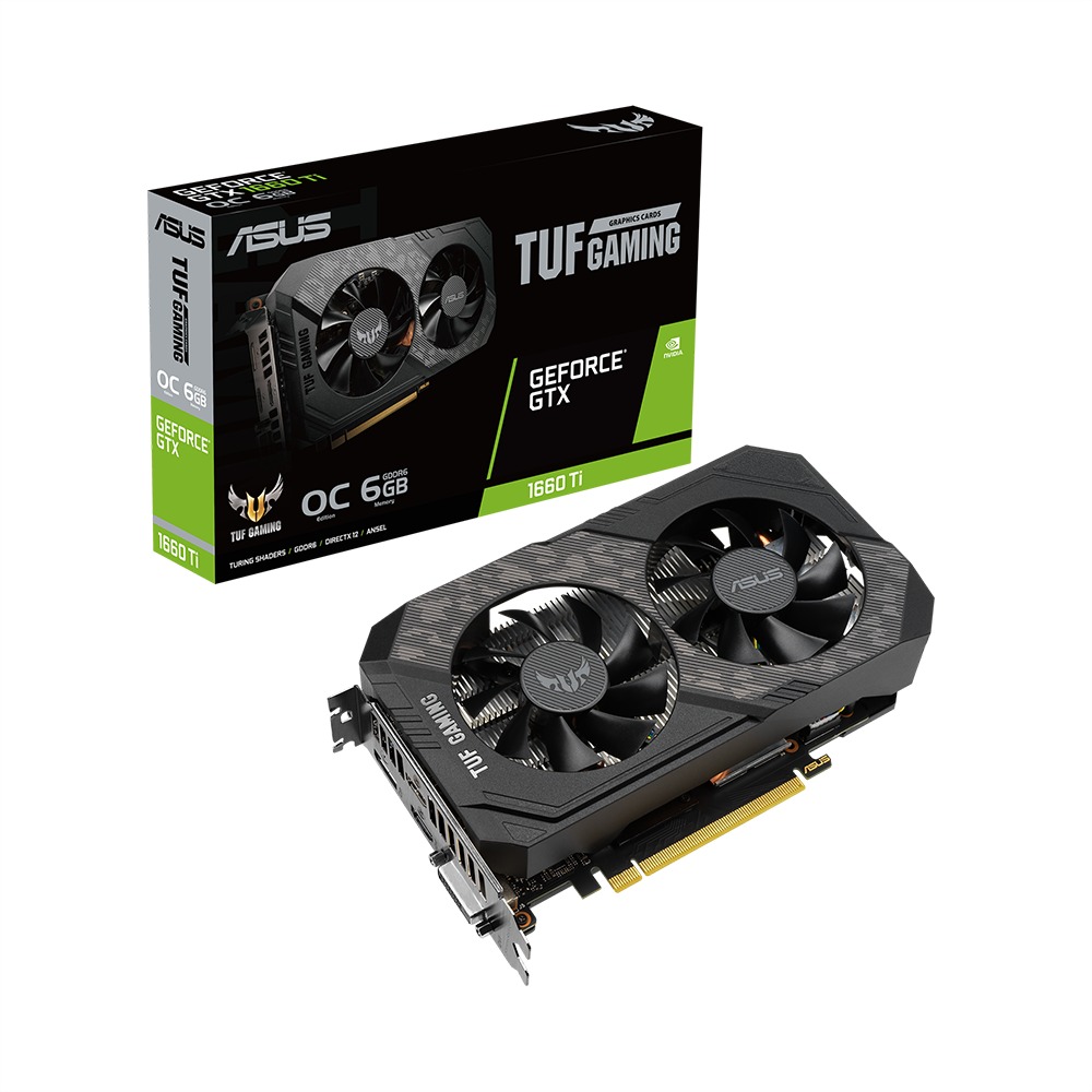CARD MÀN HÌNH ASUS TUF GAMING GEFORCE GTX 1660 TI EVO OC EDITION 6GB GDDR6