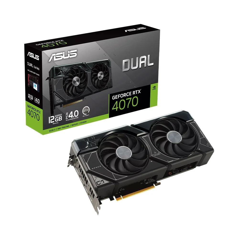 CARD MÀN HÌNH ASUS DUAL GEFORCE RTX 4070 12GB GDDR6X 12GB GDDR6X
