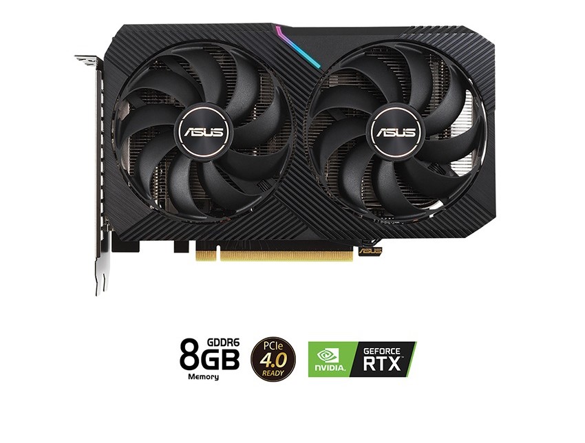 CARD MÀN HÌNH ASUS DUAL GEFORCE RTX 3050 8GB GDDR6