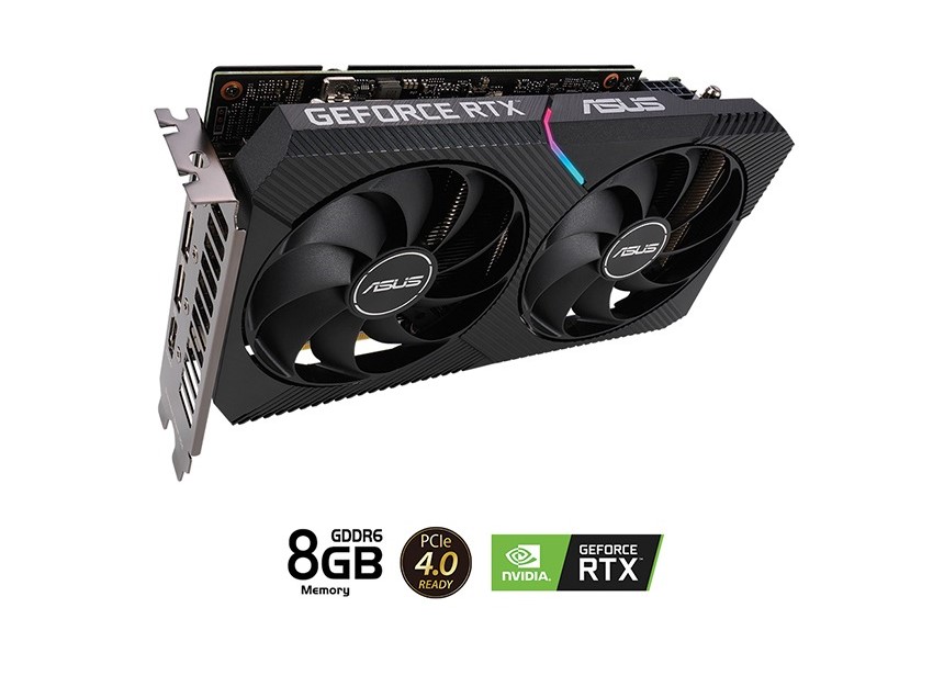 CARD MÀN HÌNH ASUS DUAL GEFORCE RTX 3050 8GB GDDR6