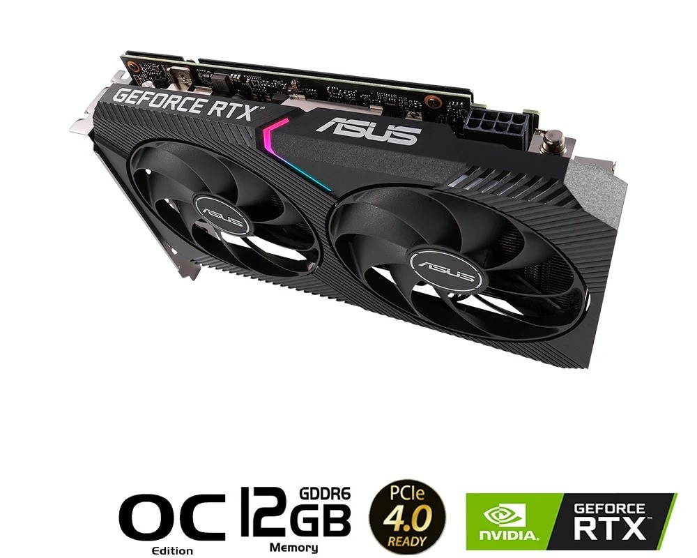CARD MÀN HÌNH ASUS DUAL GEFORCE RTX 3060 OC 12G GDDR6 