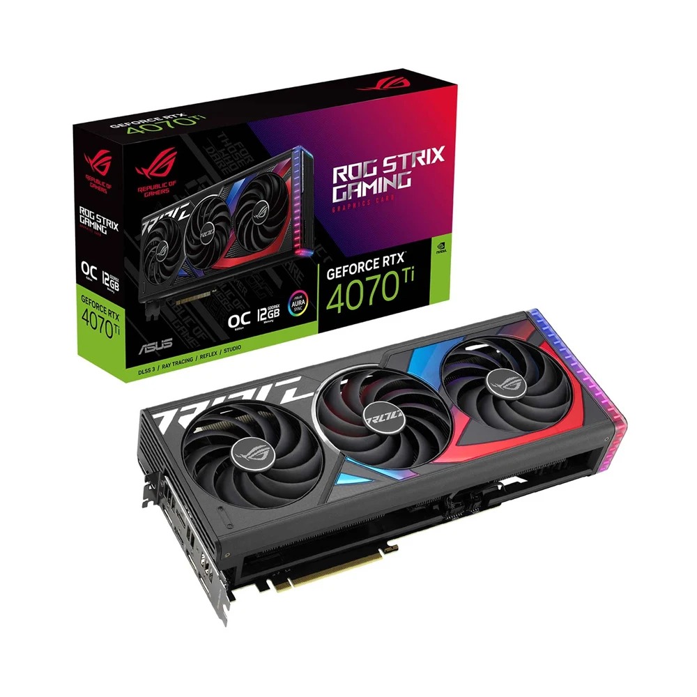 CARD MÀN HÌNH ASUS ROG-STRIX-RTX4070TI-O12G-GAMING 12GB GDDR6X