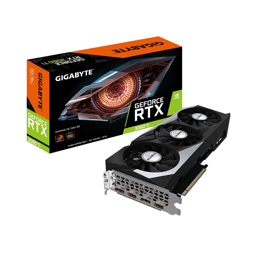 CARD MÀN HÌNH GIGABYTE GEFORCE RTX 3060 TI GAMING OC D6X 8GB GDDR6X