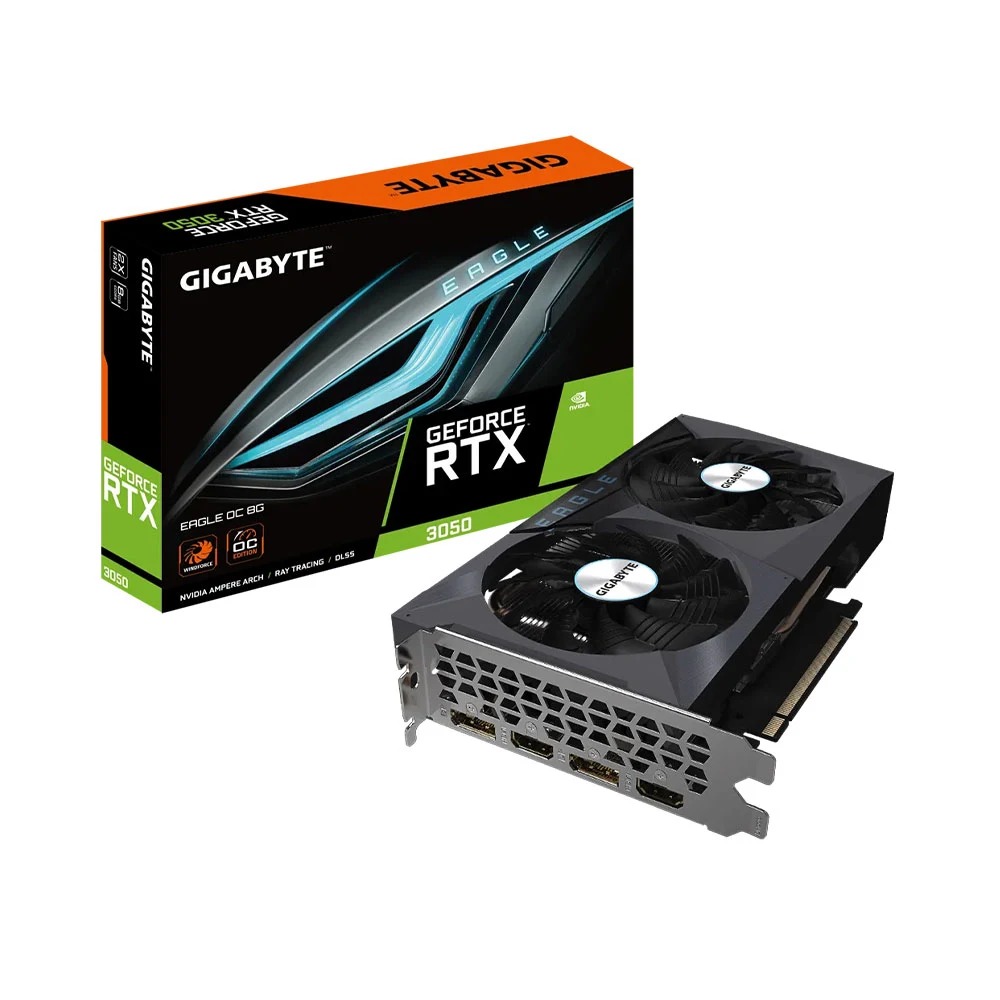 CARD MÀN HÌNH GIGABYTE GEFORCE RTX 3050 EAGLE OC 8GB GDDR6