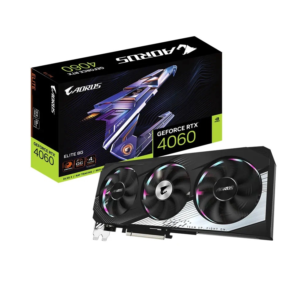 CARD MÀN HÌNH GIGABYTE AORUS GEFORCE RTX 4060 ELITE 8G 8GB GDDR6